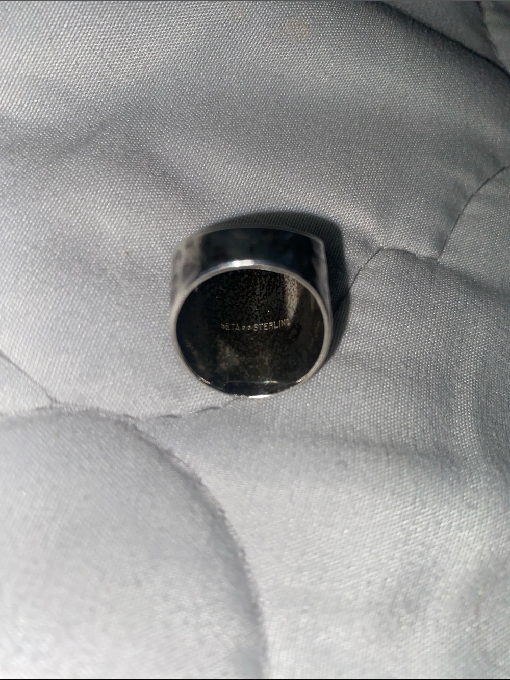 Vintage Sterling Silver Hammered Ring women’s size 7 - Picture 15 of 16